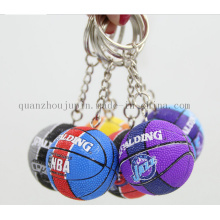 Basketball-Schlüsselring-Keychain-Schlüsselkette Soems PU-3D für Andenken